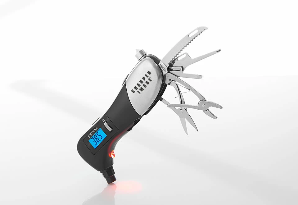 Brand new ๐ Car Emergency Tool with Digital Tire Gauge by Sharper Image ๐