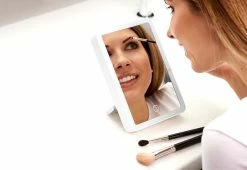 Best Pirce 🎉 Full-Face Lighted Travel Mirror Speaker by SDI Technologies Inc. 🛒