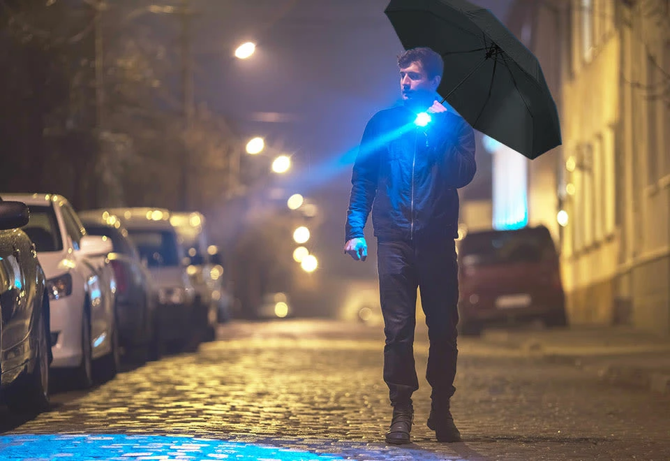 Cheap ๐ Flashlight Umbrella by Storm Duds Raingear ๐งจ - Image 3